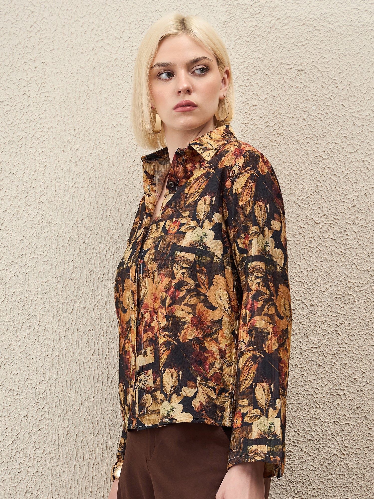 AHrik Autumn Ember Floral Shirt