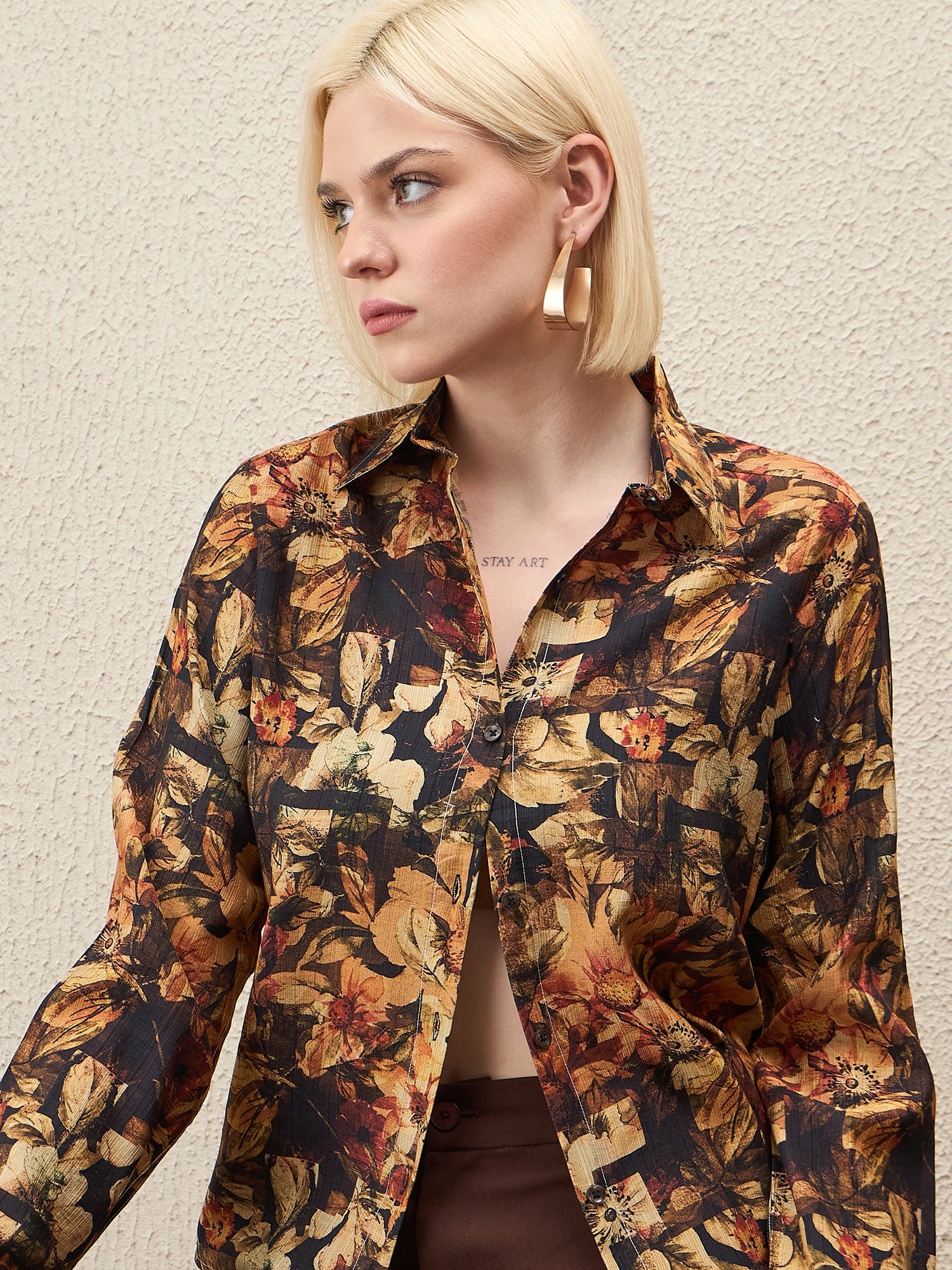 AHrik Autumn Ember Floral Shirt