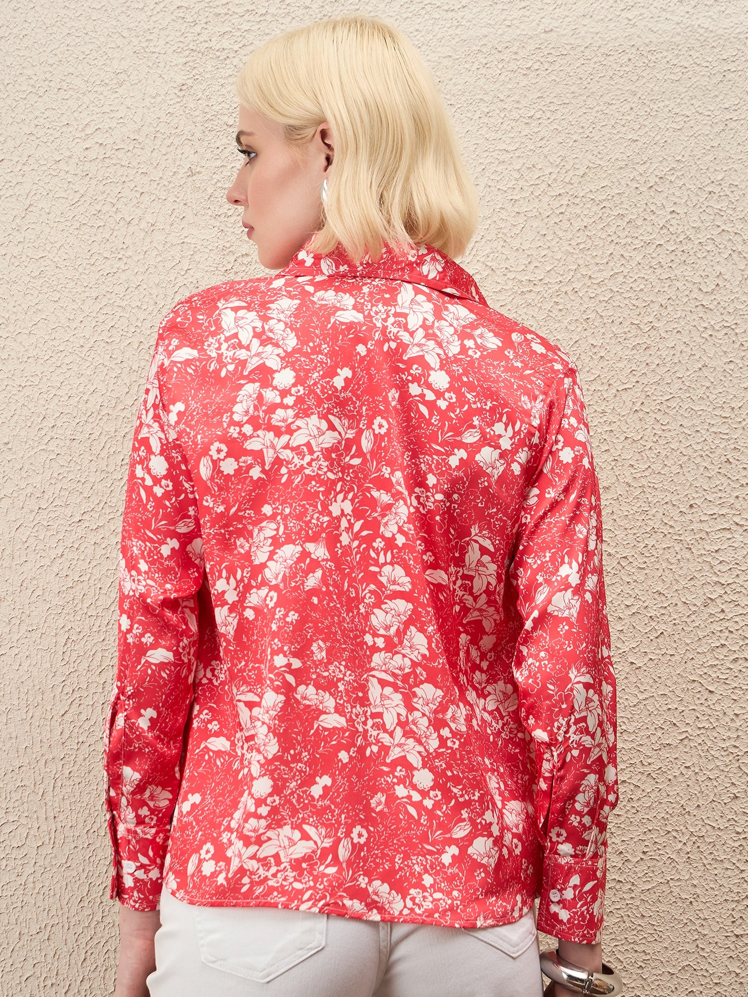 AHrik Blush Bloom Floral Shirt
