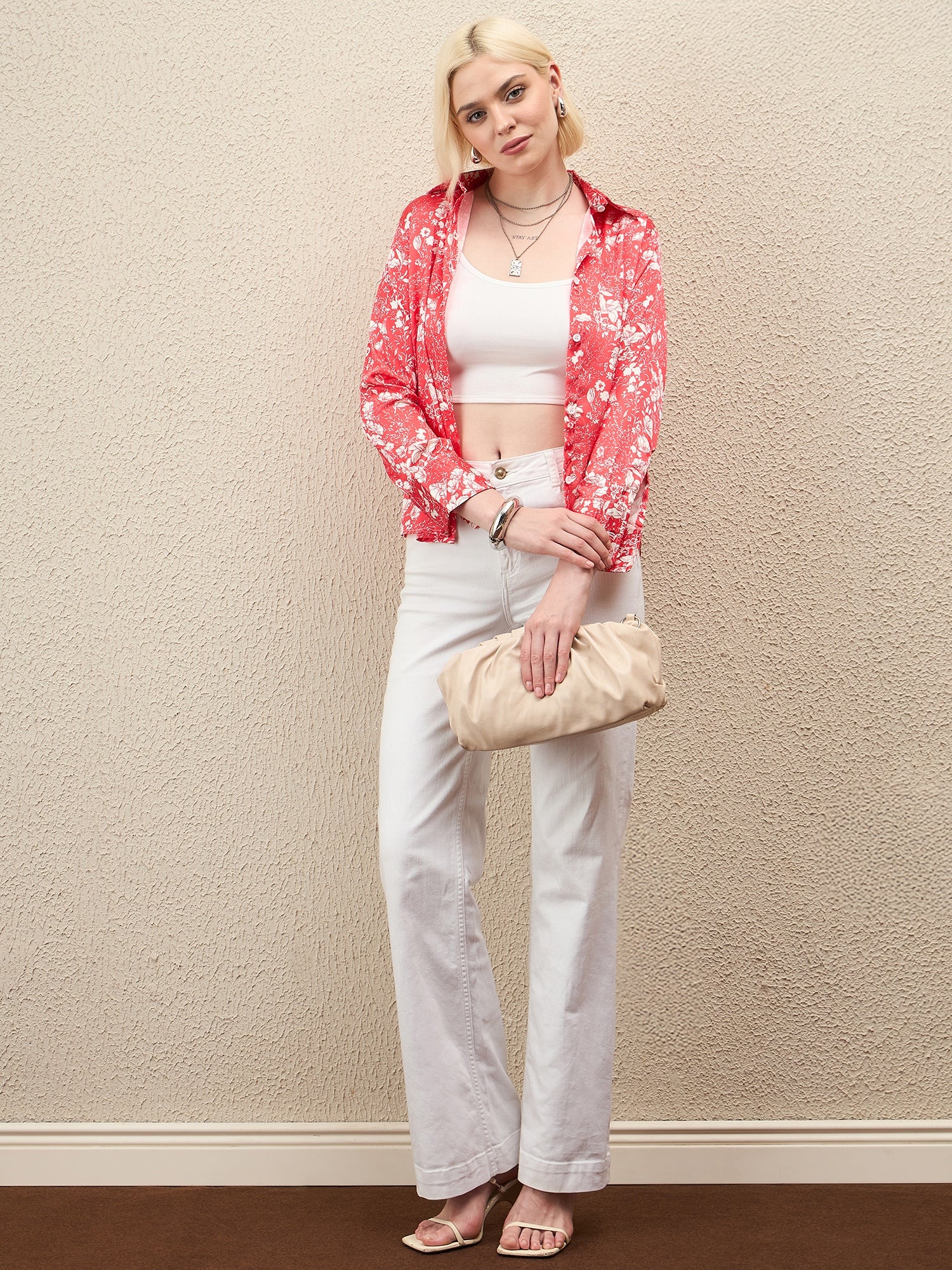 AHrik Blush Bloom Floral Shirt