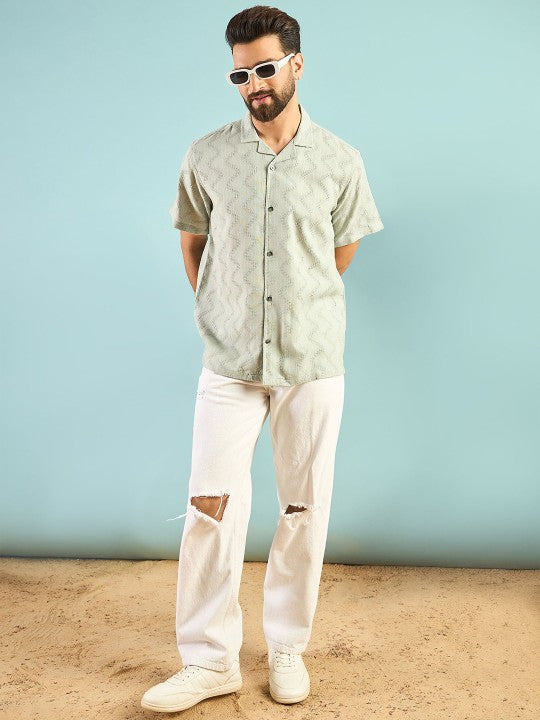 AHrik Mint Mist Men's Shirt AHrik
