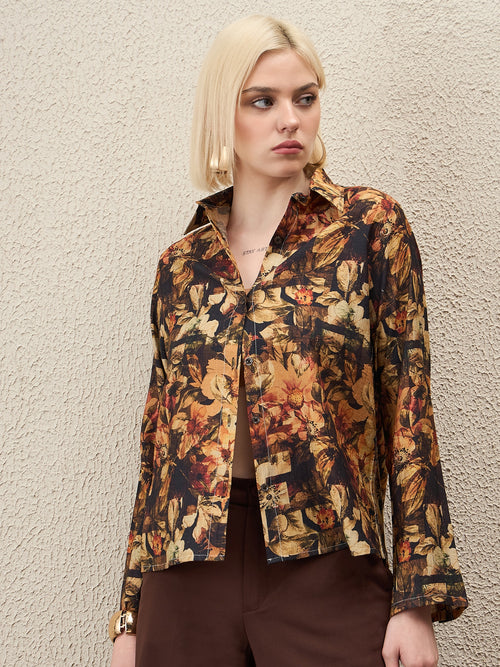 AHrik Autumn Ember Floral Shirt