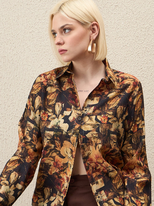 AHrik Autumn Ember Floral Shirt AHrik