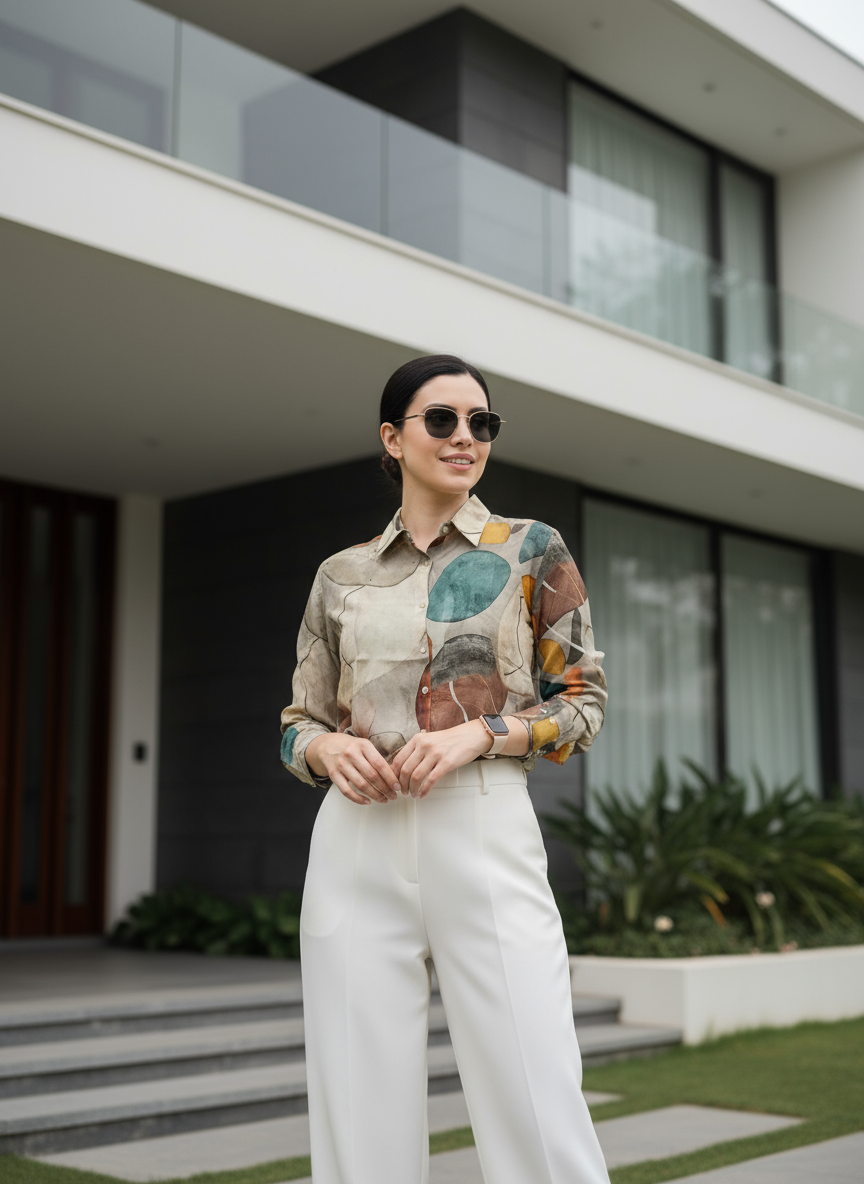 AHrik Aurora Terra Abstract Shirt