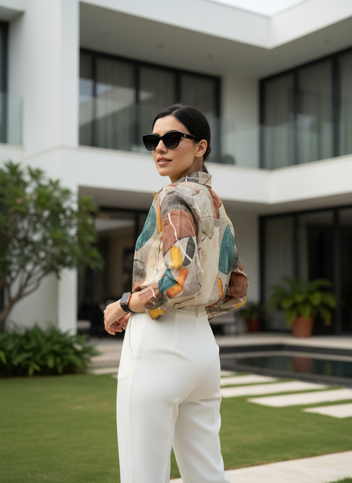 AHrik Aurora Terra Abstract Shirt