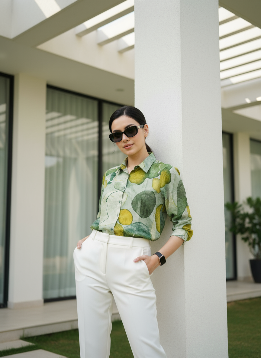 AHrik Verdant Muse Botanical Shirt