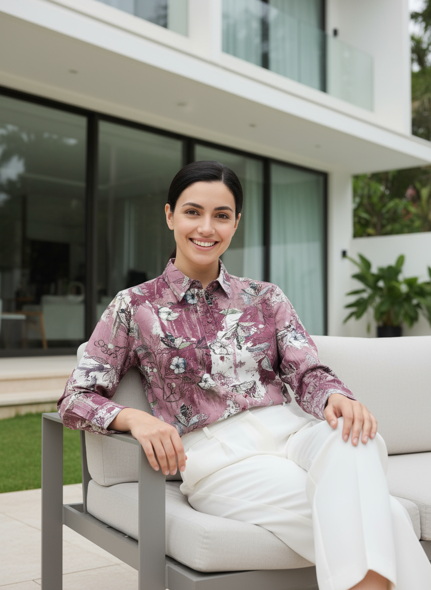 AHrik Elysia Bloom Silk Shirt