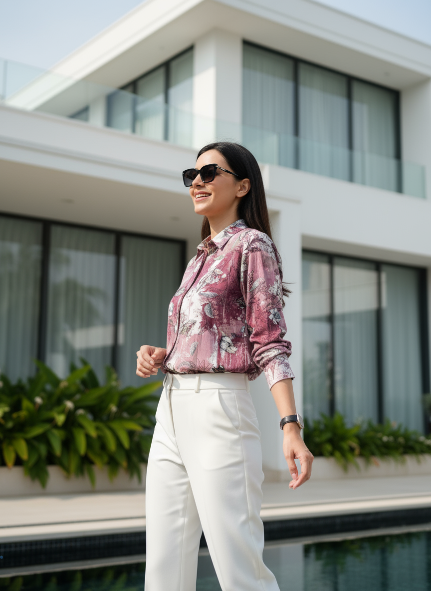 AHrik Elysia Bloom Silk Shirt