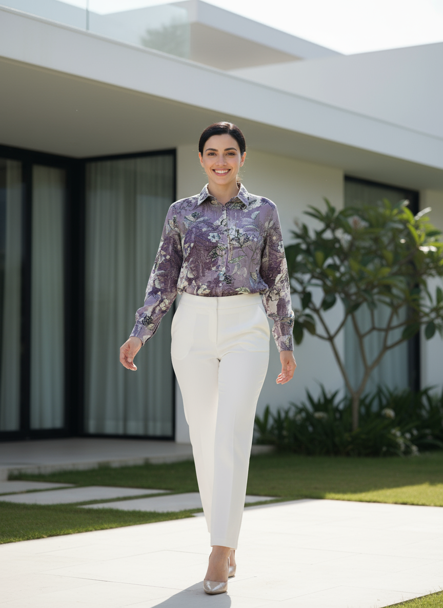 AHrik Amethyst Bloom Shirt