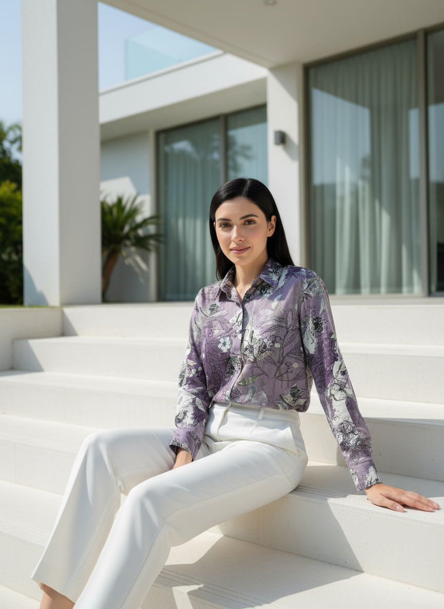 AHrik Amethyst Bloom Shirt