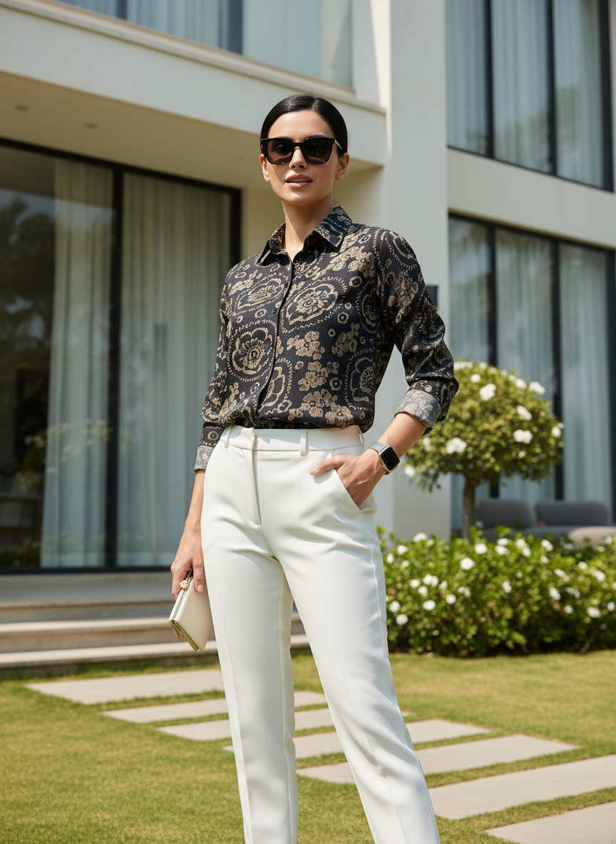AHrik Midnight Regal Bloom Shirt